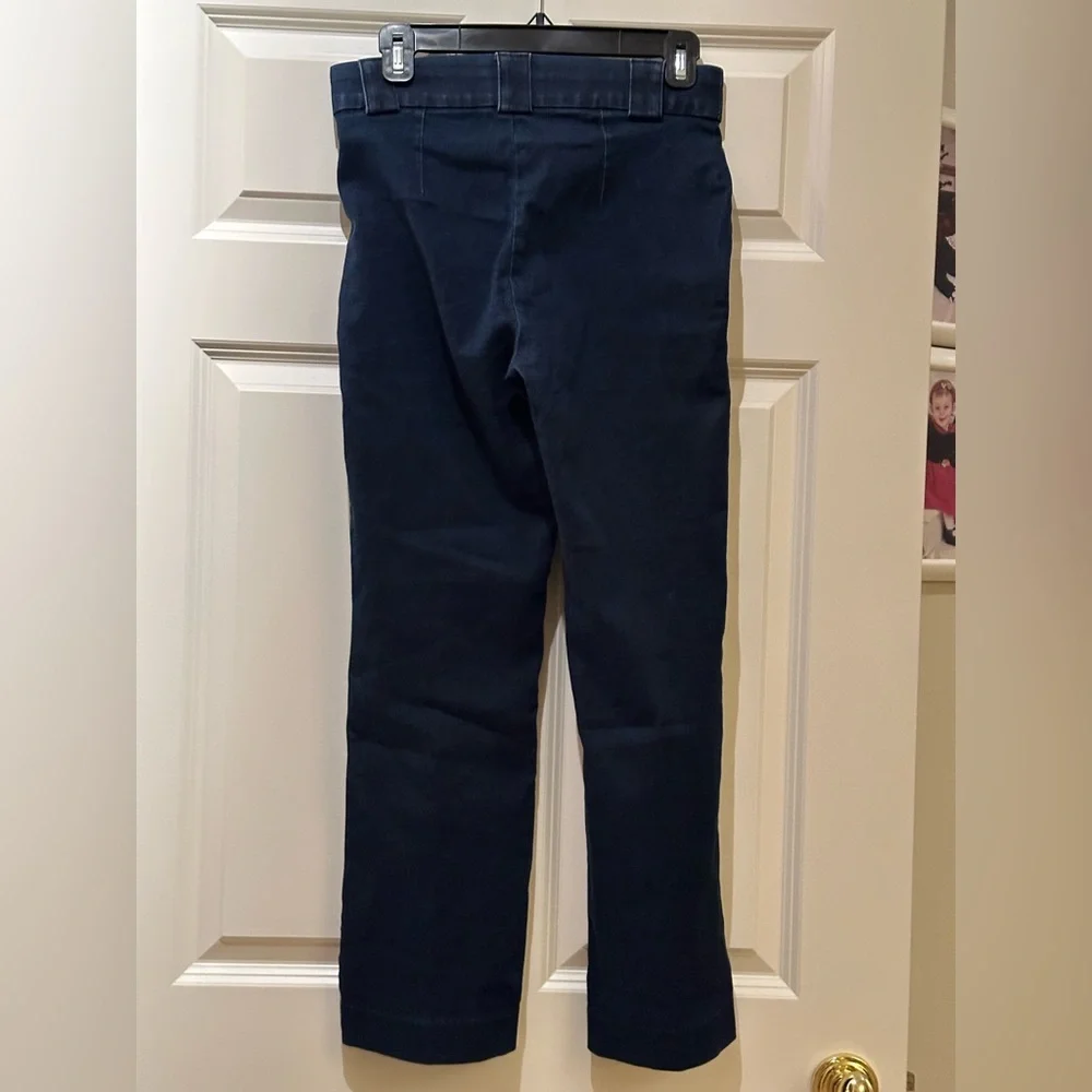 LILLY PULITZER women’s Navy Button-Detail Flare Pants